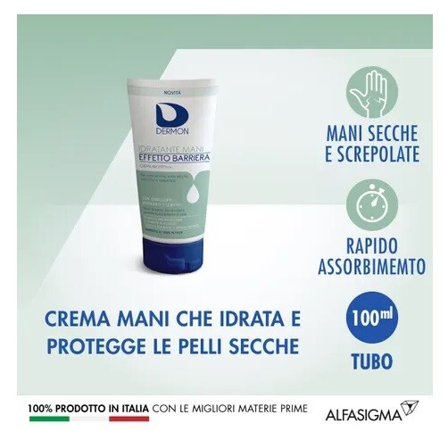 Dermon Crema Idratante Mani Effetto Barriera 100ml