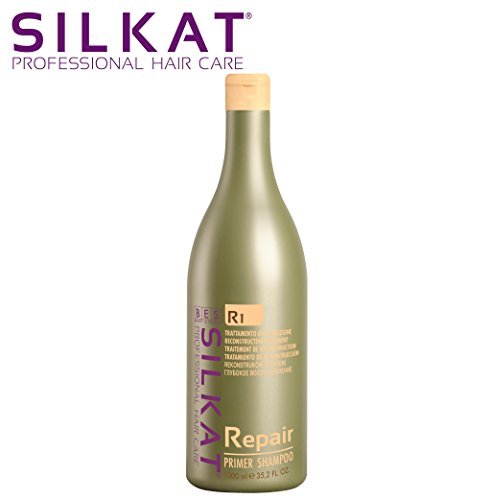 Bes Silkat Repair R1 Shampoo Trattameno Ricostruzione per Capelli 1000 ml