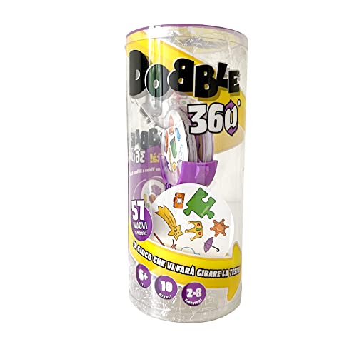 Asmodee Italia - Dobble 360° - Gioco Da Tavolo Per Tutta La Famiglia, Dai 10 Ai 99 Anni, Edizione In Italiano (8242)