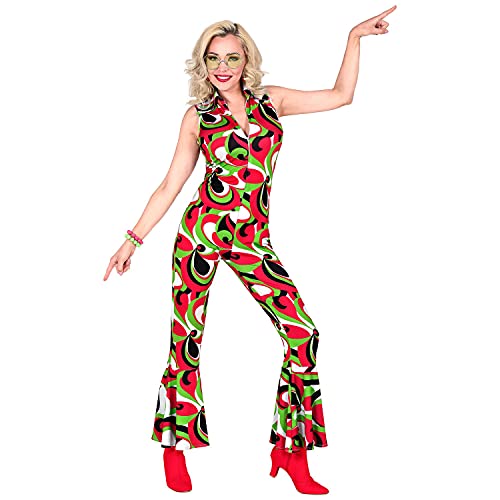 Widmann 48802 Costume Tuta Donna Anni 70 M Rosso/Verde #4880