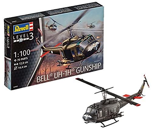 Revell Gmbh 04983 "Bell Uh-1H Gunship Kit Di Modello In Plastica, Scala 1: 100
