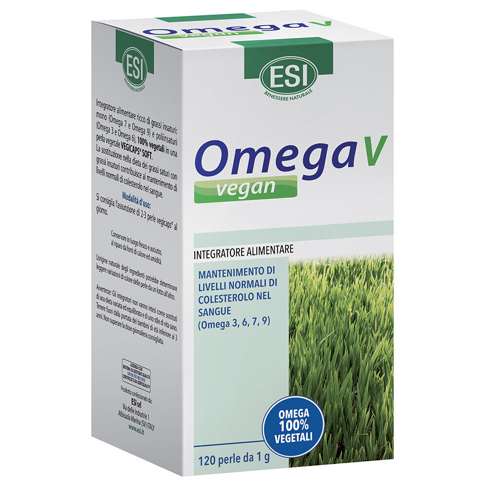 Esi Omega V Vegan 120 perle Omega 3, Omega 6, Omega 7, Omega 9
