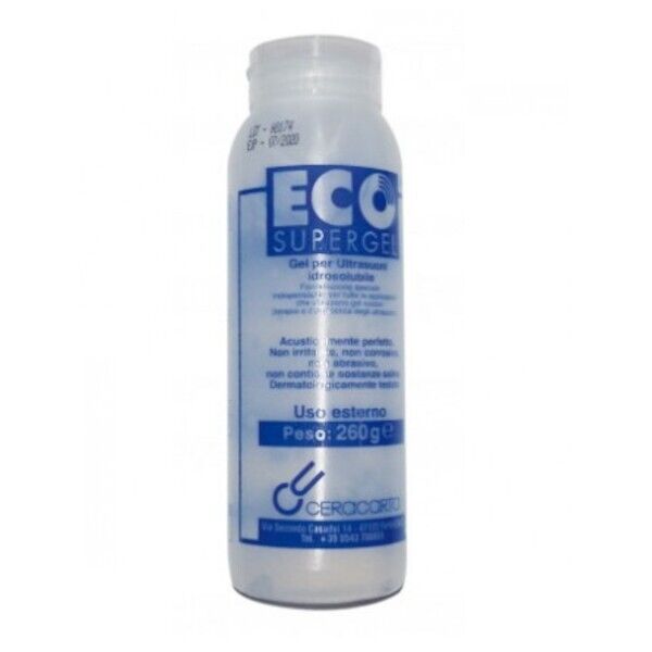 ECO SUPERGEL GEL TRASPARENTE PER ULTRASUONI E LUCE PULSATA - 260gr