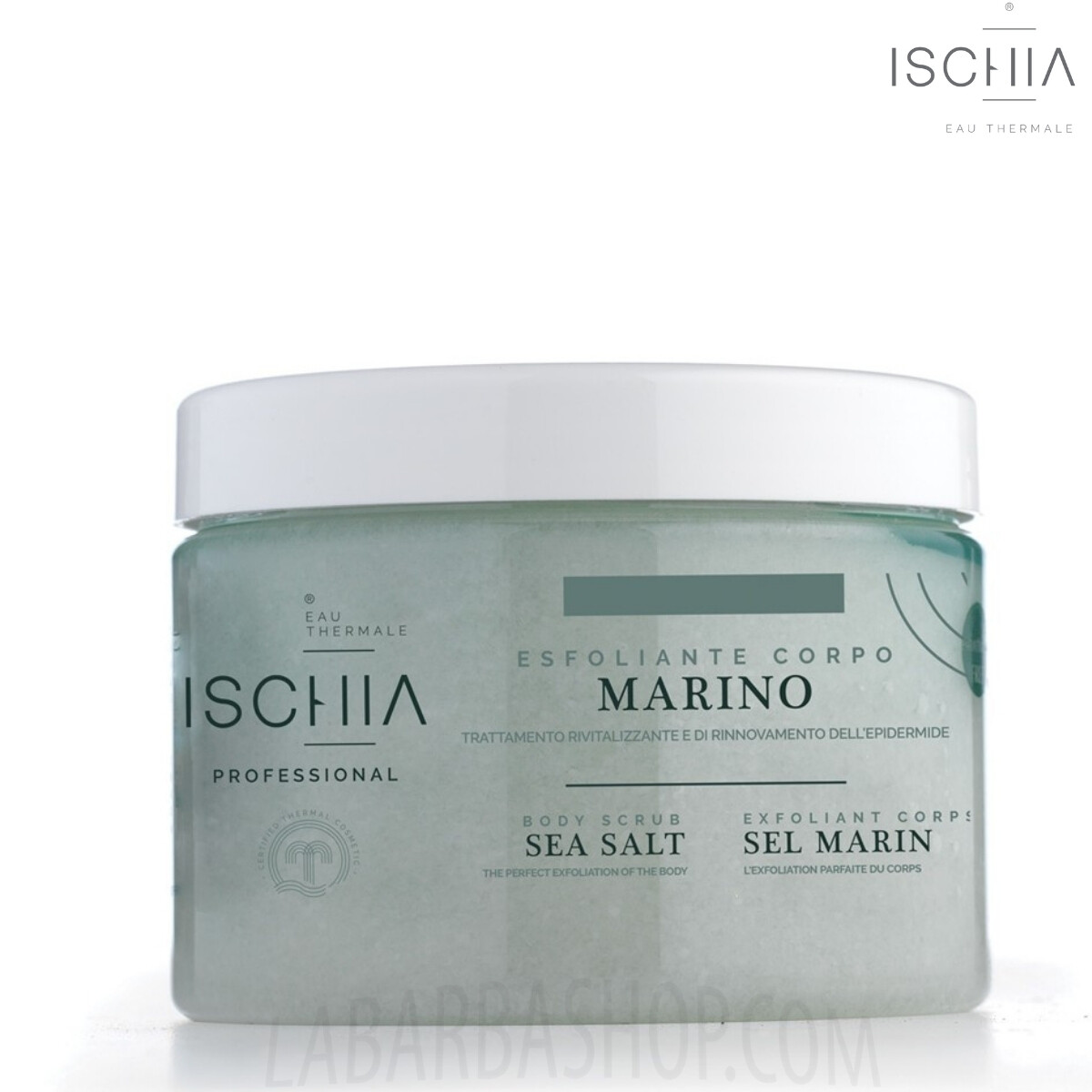 Ischia Eau Thermale Esfoliante Corpo Levigante Sale Marino 500ml Senza parabeni
