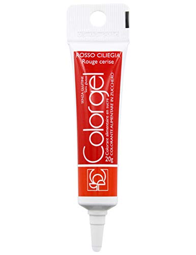 Colorante Alimentare In Gel Modecor Da 20 Gr Senza Glutine - Rosso Ciliegia