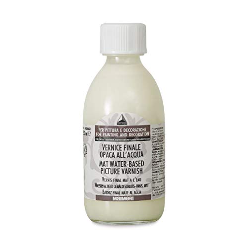 Maimeri-M5826671 | Unità Paquete Agua | Maimeri Aux. Barniz Final Mate À Base Água Bote 250Ml, Multicolore, Estándar, C-M5826671