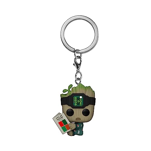 Funko Pop! Keychain: Marvel - Guardians Of The Galaxy - Groot Pjs With Book - Groot Shorts - Mini Figura In Vinile Da Collezione Novità Portachiavi -