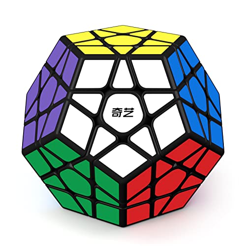 Roxenda Dodecahedron Speed Cube, 3X3X3 Pentagonale Speed Cube Dodecahedron Cubo Magico Puzzle Giocattolo (Adesivi)