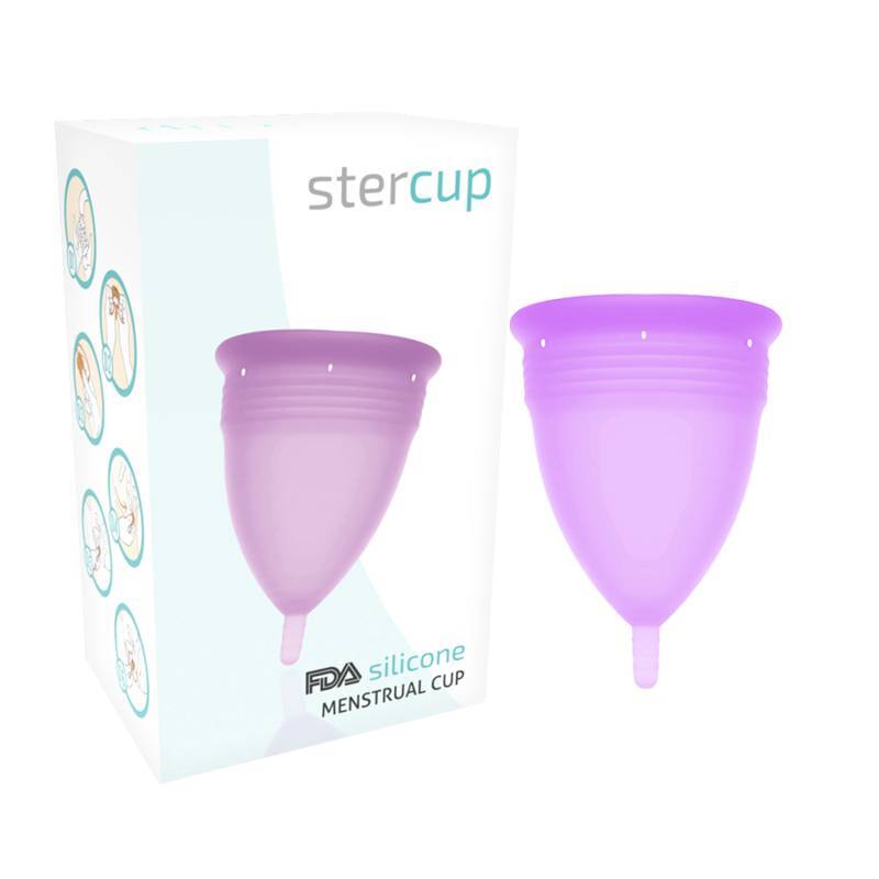 STERCUP MENSTRUAL CUP SIZE S PURPLE COLOR FDA SILICONE