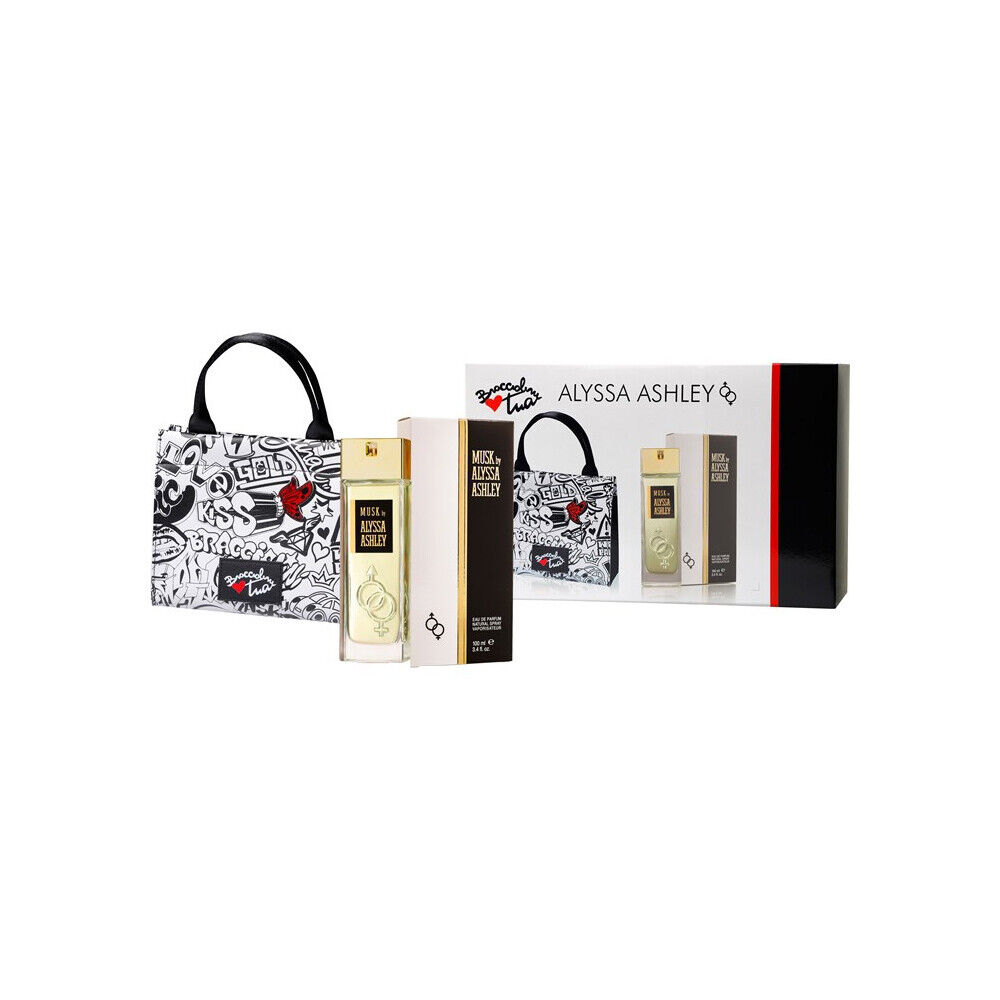 Alyssa Ashley Confezione Regalo Donna Con Borsetta e Profumo Eau De Parfum Spray