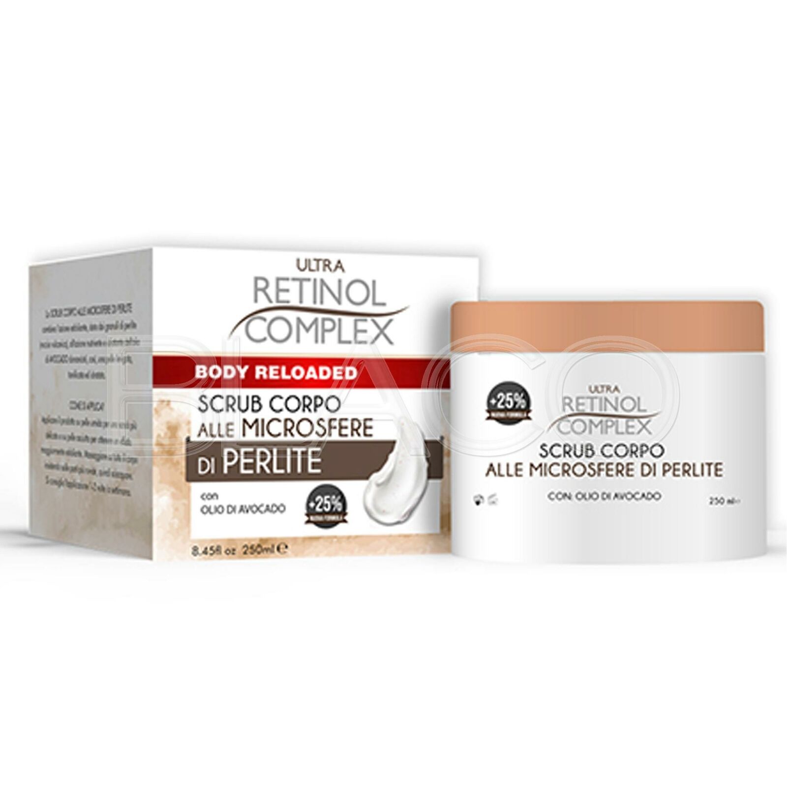 ULTRA RETINOL COMPLEX SCRUB CORPO MICROSFERE DI PERLITE DA 250ML