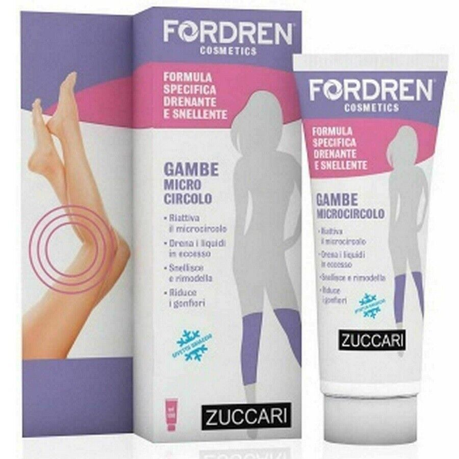 ZUCCARI FORDREN EFFETTO GHIACCIO GAMBE GONFIE LIQUIDI IN ECCESSO CIRCOLAZIONE