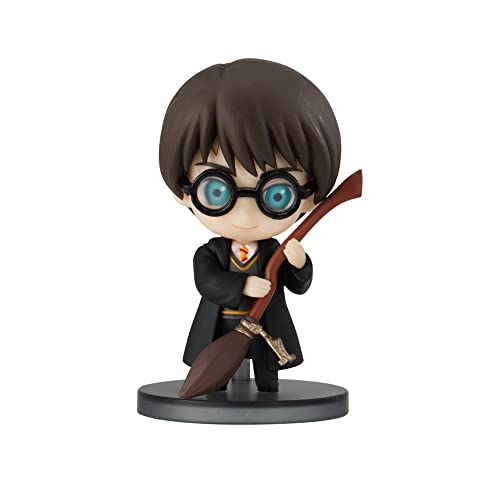 Chibi Masters Bandai Harry Potter Figure Harry Potter Bambola | 8 Cm Harry Potter Figura Holding Scopa | Harry Potter Collezionisti Magici Minifigure