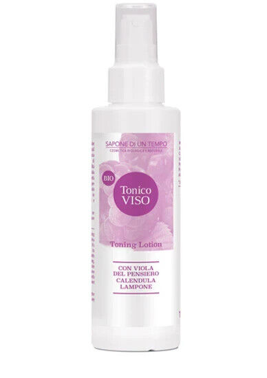 2 Pz Sapone di un Tempo, Tonico viso Cosmetica biologica naturale 150 ml, Vegan