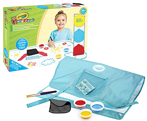 Crayola- Mini Kids, Tappetone Pittura E Ripittura, Maxi Superficie Riutilizzabile Per Dipingere Con Le Tempere Lavabili, Età 36 Mesi +, 81-1486, Multi