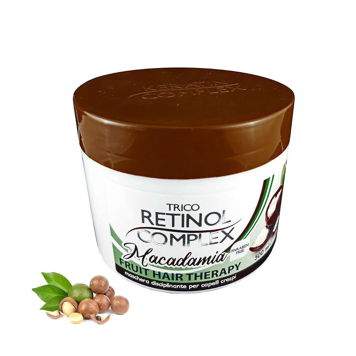 RETINOL COMPLEX TRATTAMENTO MASCHERA DISCIPLINANTE PER CAPELLI CRESPI MACADAMIA