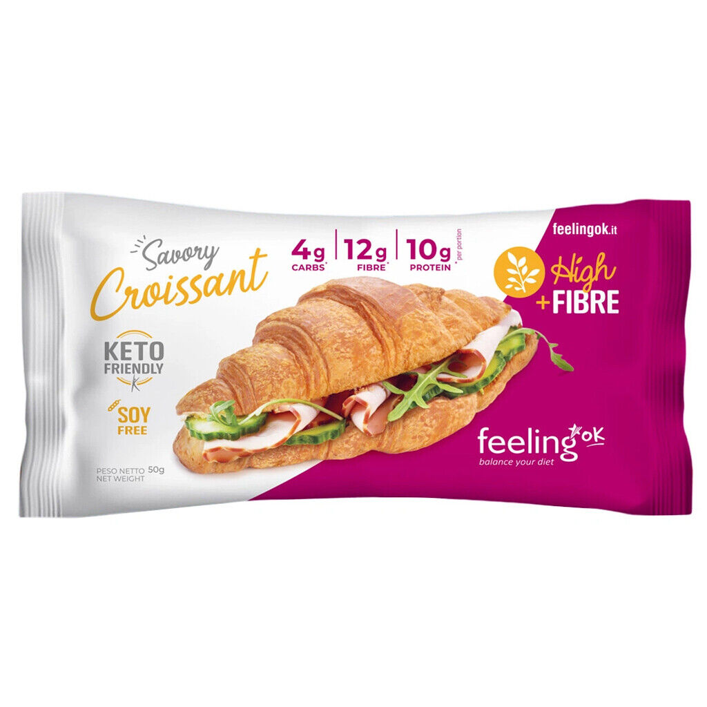 FEELING OK SALTY CROISSANT + FIBRE 50 GR
