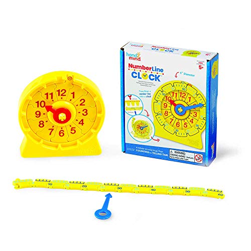 Learning Resources Orologio A Retta Numerica 24 Ore, Set Per Lo Studente