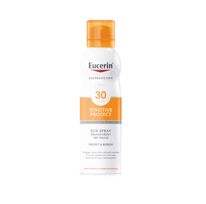 Eucerin Sensitive Protect Sun Spray Transparent Dry Touch SPF 30 200 ml