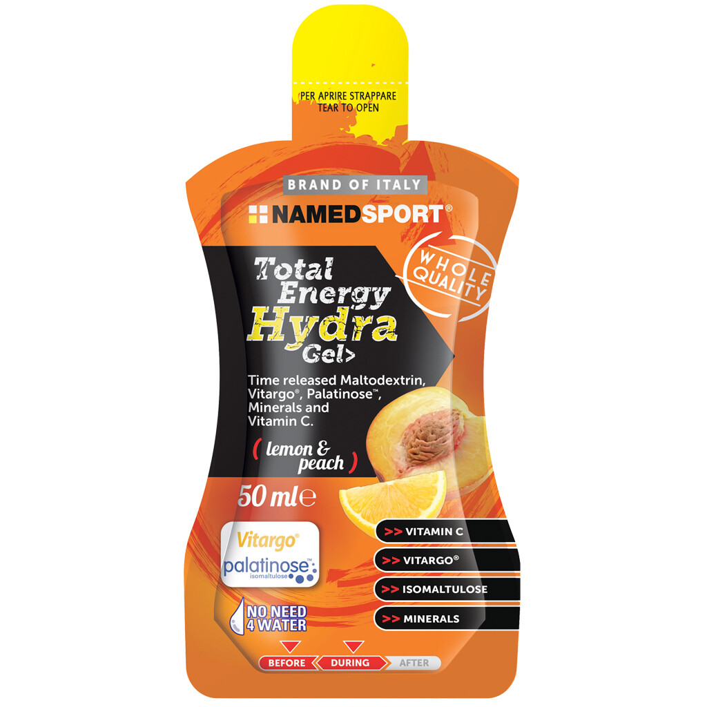 NAMED SPORT TOTAL ENERGY HYDRA GEL 50 ML Limone-Pesca