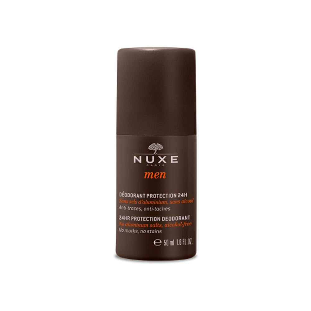 Nuxe Men - Deodorante Roll On Uomo Protezione 24 Ore Anti Macchie, 50ml
