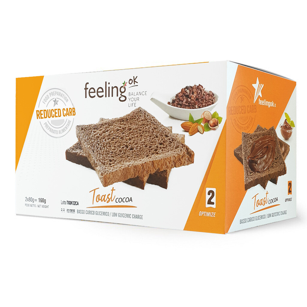 FEELING OK TOAST + FIBRE 160 GR Cacao