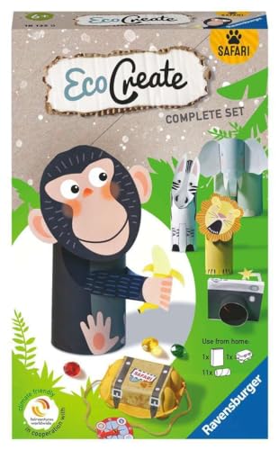 Ravensburger Ecocreate Safari 18133 - Kit Fai Da Te Per Bambini Dai 6 Anni In Su