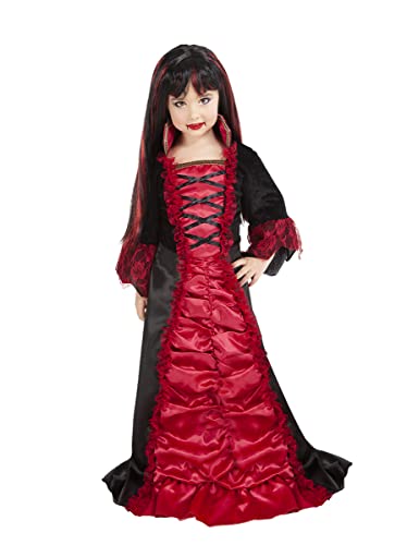 Rubie'S Costume Draculinda Per Bambina, Vestito Rosso Con Alzaelli, Originale, Halloween, Carnevale E Compleanno, M, S8688
