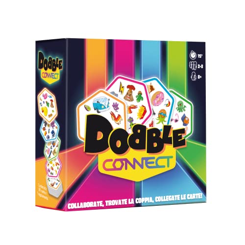 Asmodee - Dobble Connect - Gioco Da Tavolo, 2-8 Giocatori, 8+ Anni, Edizione In Italiano