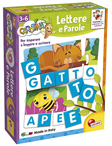 Lisciani Giochi- Carotina Plus Lettere E Parole, Colore, 92604, 3-6 Anni