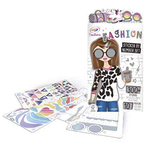 Crayola Creations, Album Crea La Moda Con I Numeri, Attività Creativa E Regalo Per Bambine, Età 8+, Multicolore, 26285