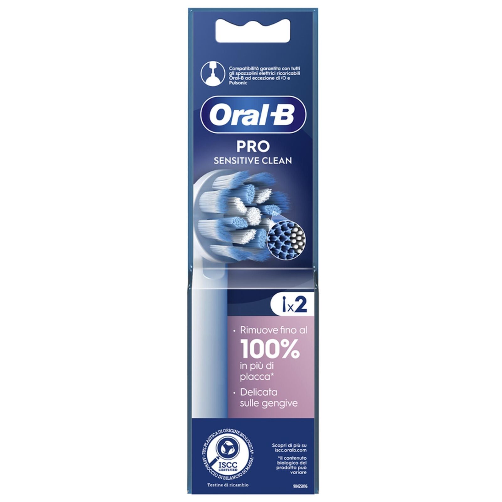 ORAL-B TESTINA DI RICAMBIO PER PRO SENSITIVE CLEAN SPAZZOLINO ELETTRICO 2PZ