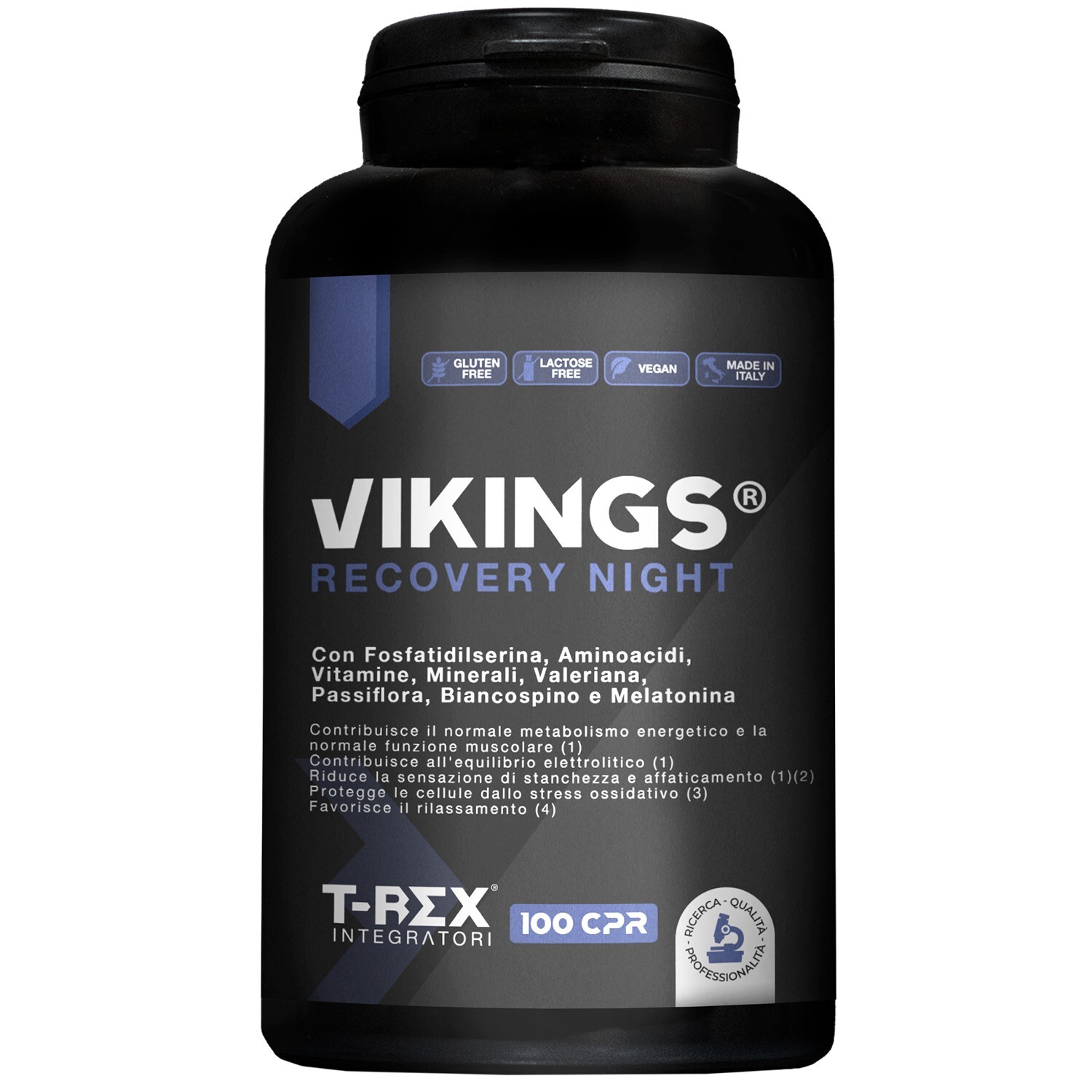VIKING'S GH PLUS→ INTEGRATORE GLUTAMMINA ARGININA RECUPERO MUSCOLARE T-REX