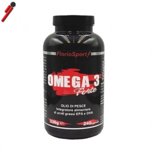 FlorioSport,  Omega 3 Forte, 240 cps. 1000 mg Alta Concentrazione EPA e DHA