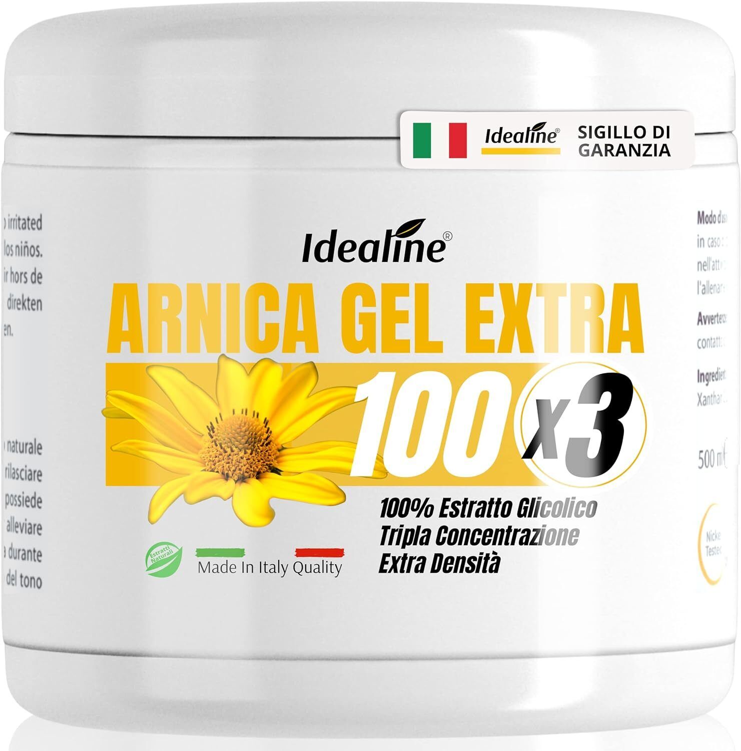 Arnica per Cavalli uso Umano Gel Extra Forte, col 100% di Estratto Glicolico