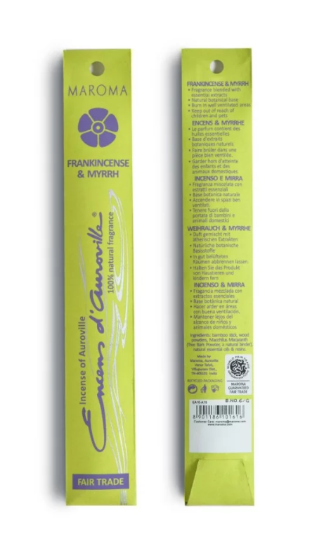 Encens D'Aroville Maroma 10 Bastoncini