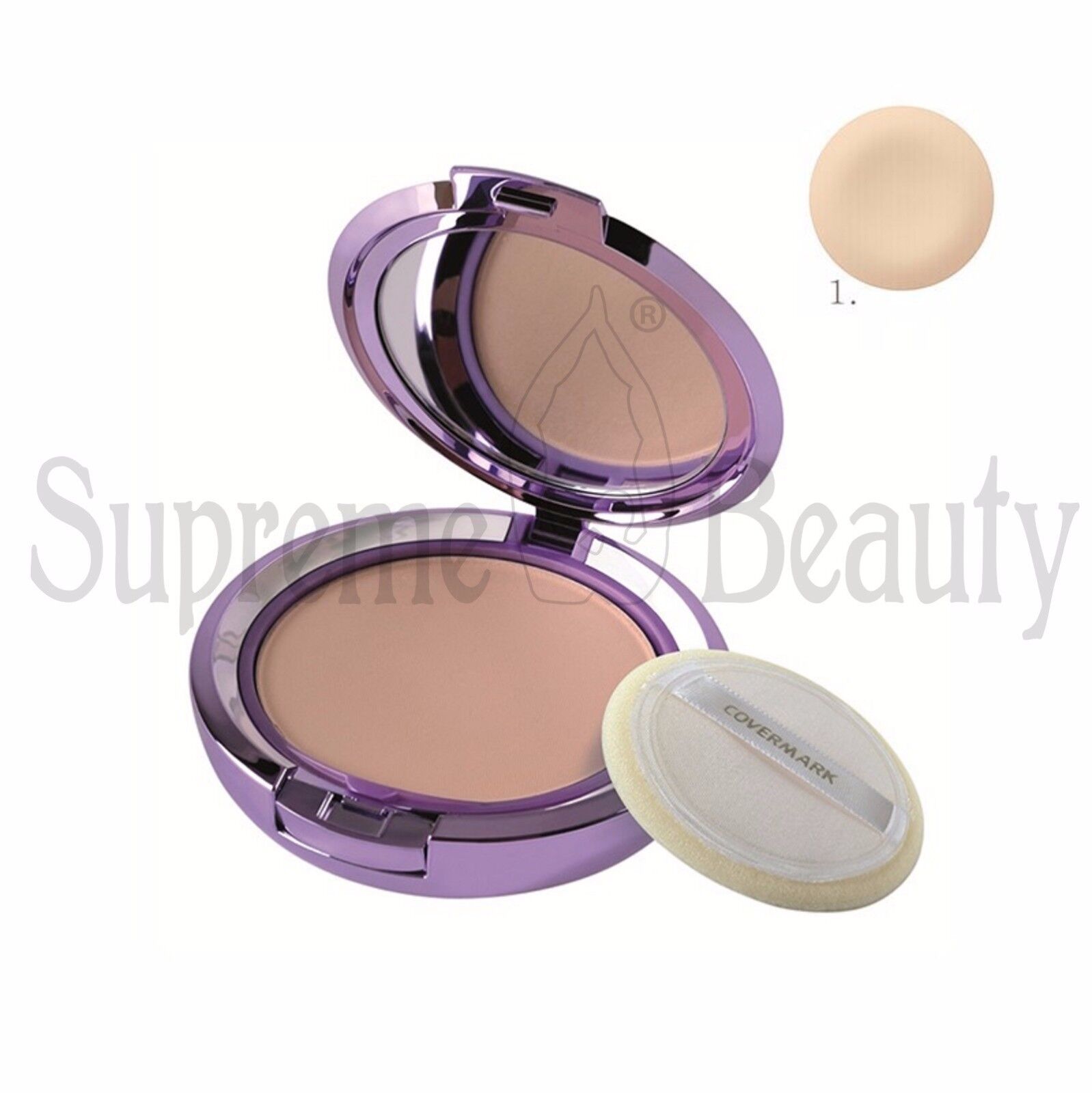COVERMARK COMPACT POWDER CIPRIA COMPATTA CAMOUFLAGE PELLE SECCA COLORE D1