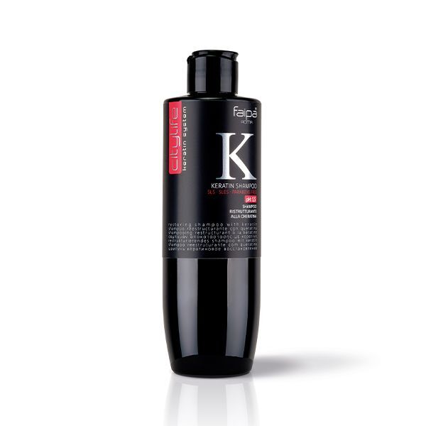 Shampoo ristrutturante cheratina 500ml FAIPA KERATIN System capelli danneggiati