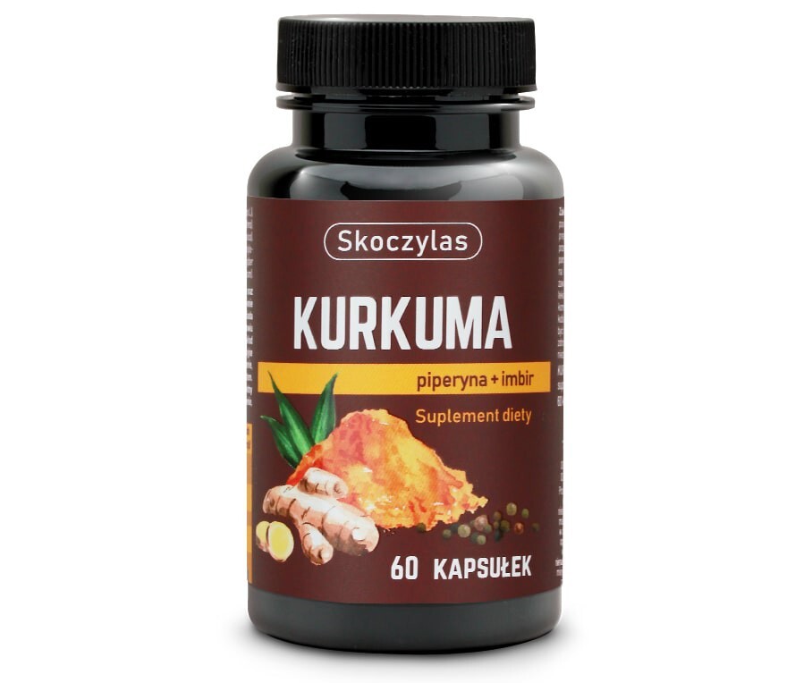 Skoczylas Curcuma, piperina, zenzero, 60 capsule