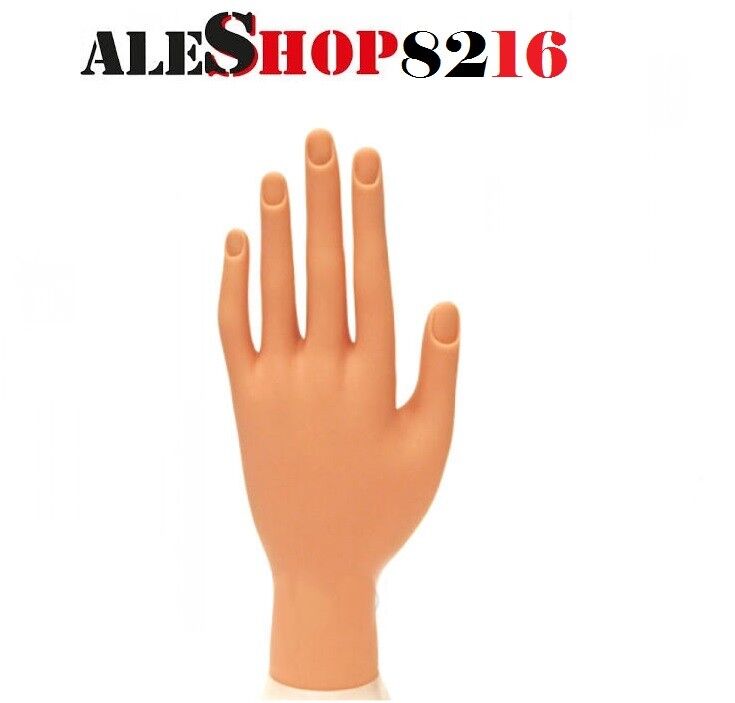 MANO FINTA PER PRATICA RICOSTRUZIONE UNGHIE NAIL ART E GEL ESTETICA ESTETISTA SC