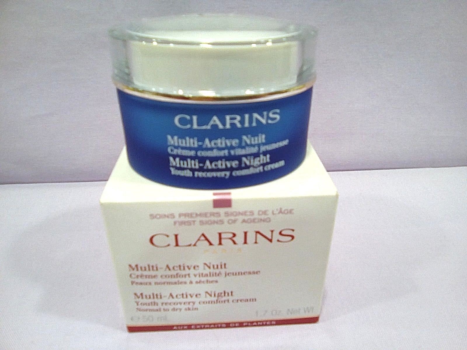 CLARINS VISAGE MULTI ACTIVE NUIT CREME CONFORT PEAUX NORMALES A SECHES 50 ML.