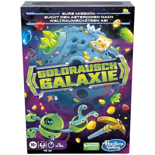 Hasbro Gaming Goldrausch Galaxie, Gioco Di Carte Strategia Per Famiglie, Bambini, Ragazzi E Adulti, Per 2-6 Giocatori