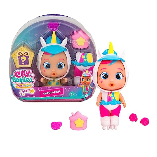 Cry Babies Magic Tears Talent Dreamy, Mini Bambola Collezionabile Con Abito Personalizzato In Base Al Suo Talento, Regalo Ottimo Per Bambini Di 3 Anni