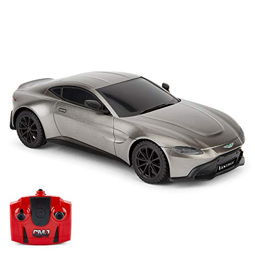 Cmj Rc Cars Aston Martin Auto Telecomandata Aston Martin 1:24 Rosso Con Licenza Ufficiale (Grigio)
