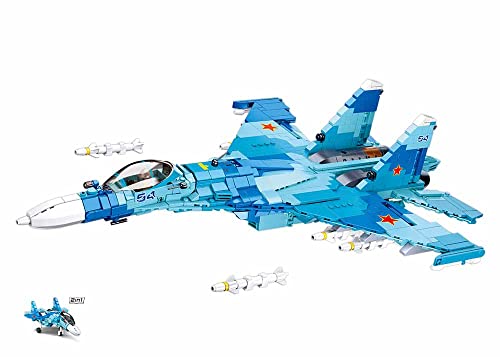 Sluban Modelbricks Su-27 Fighter 2-In-1 1040 Pezzi