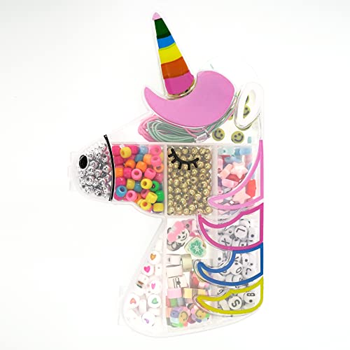 Perline Abc Unicorn Box Giocattolo, Multicolore, Small, 87023