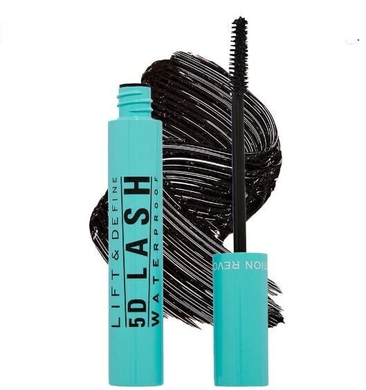 Mascara nero volumizzante Make-Up Revolution Lift & Define 5D Waterproof 4373