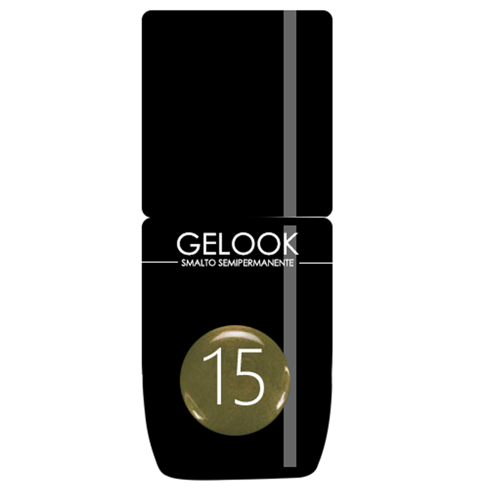 GELOOK Smalto Semipermanente 15ml MARRONE AVANA n-¦ 15 SMALTO UNGHIE