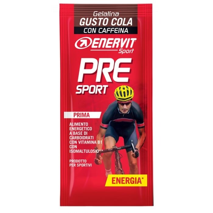 ENERVIT PRE SPORT Energetico a base di carboidrati GEL DA 45 GRAMMI Gusto Cola