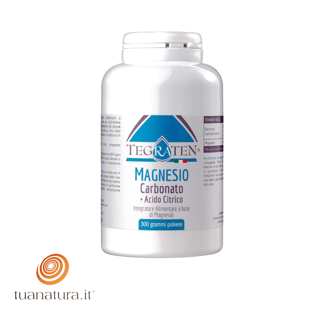 Tegraten Magnesio Carbonato + Acido Citrico 300 gr Integratore
